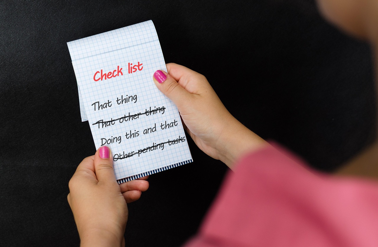 How to think clearly about making a complete checklist